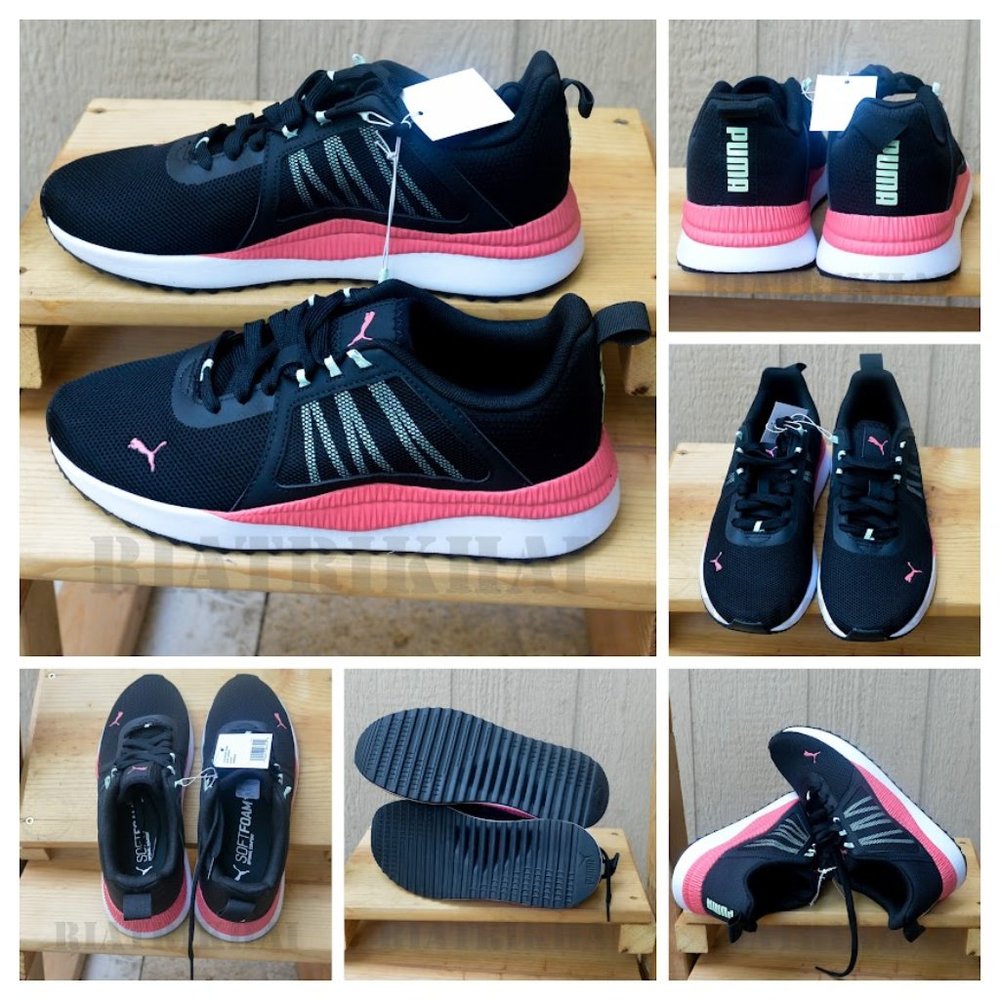 PUMA Sneakers LadiesPacer Net Cage Black Coral pink‎ Shoes